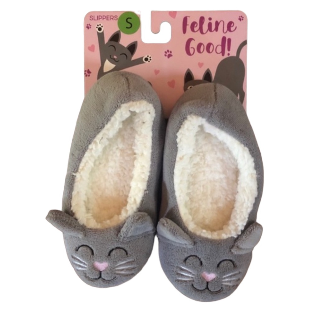 Feline Good! Cat Slippers Small (5-6) NEW!